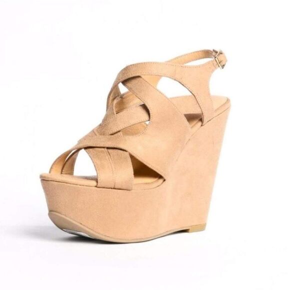 Kelsi Dagger Nadeen Chunky Platform Wedges - Picture 1 of 8